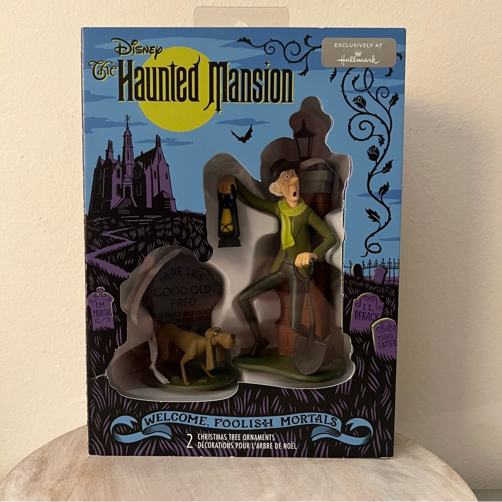 Hallmark Haunted Mansion 2 ornament set NEW Disney Halloween Christmas